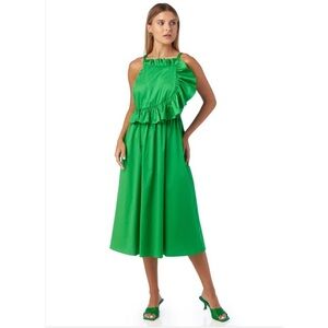 NWT Crosby Genevive Elegant Green Midi Dress